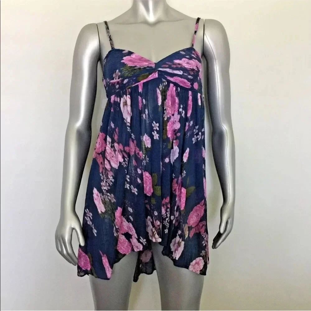 Free People floral Tunic dress size Xs
